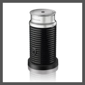 Nespresso 8 fl oz Milk Frother One-Touch Non-Stick Black Aeroccino 3